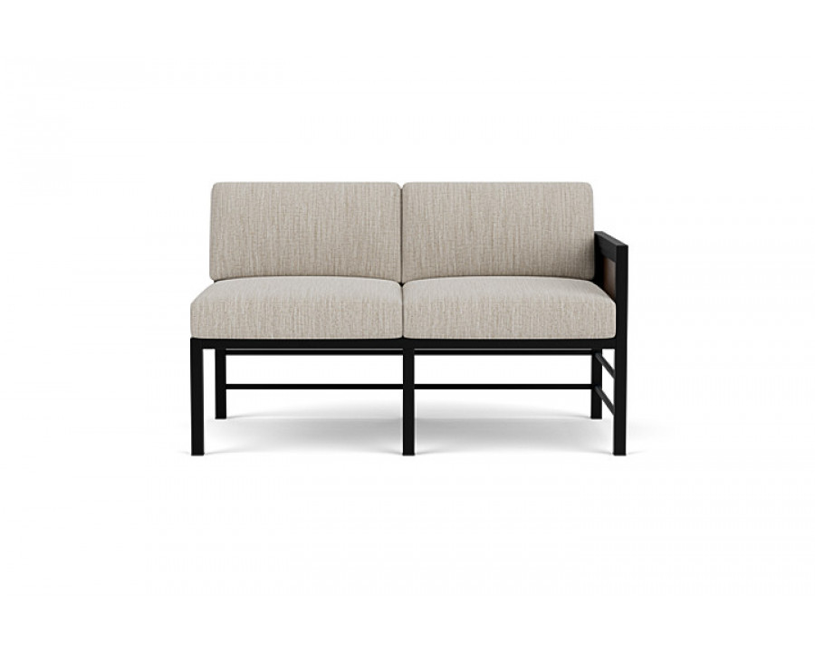 Lloyd Flanders™ Southport Left Arm Loveseat - Bark, Callen Celadon