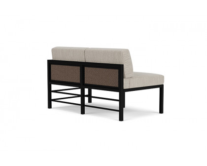 Lloyd Flanders™ Southport Left Arm Loveseat - Bark, Callen Celadon