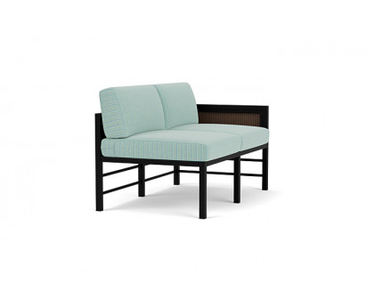 Lloyd Flanders™ Southport Left Arm Loveseat - Bark, Unearth Dew