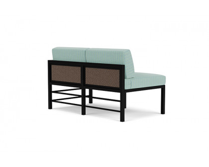 Lloyd Flanders™ Southport Left Arm Loveseat - Bark, Unearth Dew