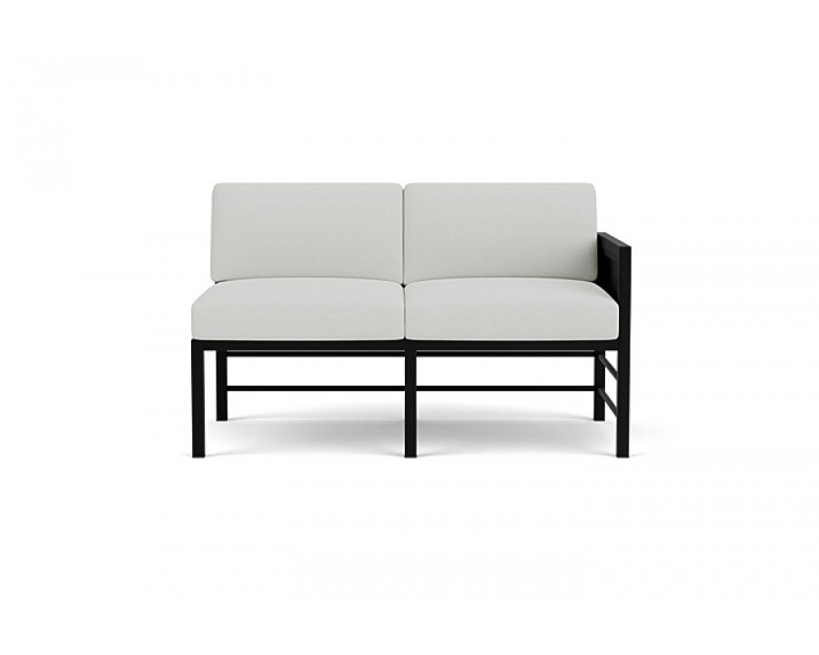 Lloyd Flanders™ Southport Left Arm Loveseat - Ebony, Loveboat Mint