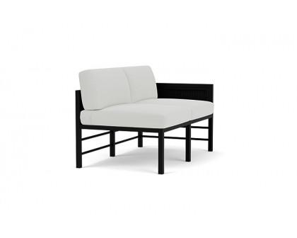 Lloyd Flanders™ Southport Left Arm Loveseat - Ebony, Loveboat Mint