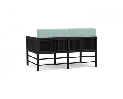 Lloyd Flanders™ Southport Left Arm Loveseat - Ebony, Unearth Dew