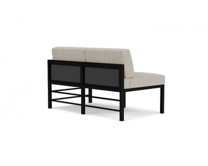 Lloyd Flanders™ Southport Left Arm Loveseat - Charcoal, Callen Celadon