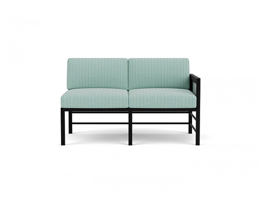 Lloyd Flanders™ Southport Left Arm Loveseat - Sea Glass, Unearth Dew