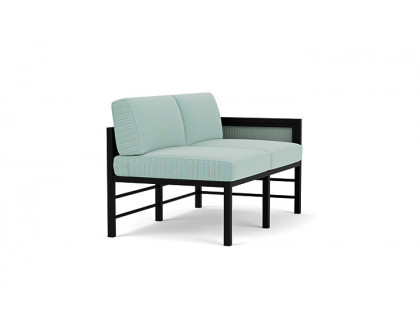 Lloyd Flanders™ Southport Left Arm Loveseat - Sea Glass, Unearth Dew