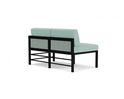 Lloyd Flanders™ Southport Left Arm Loveseat - Sea Glass, Unearth Dew