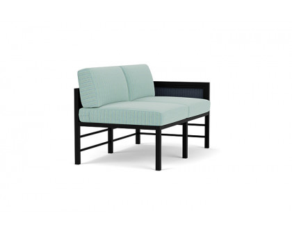 Lloyd Flanders™ Southport Left Arm Loveseat - Denim Blue, Unearth Dew