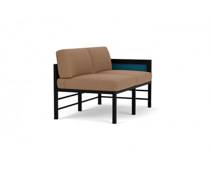 Lloyd Flanders™ Southport Left Arm Loveseat - Peacock, Canvas Natural