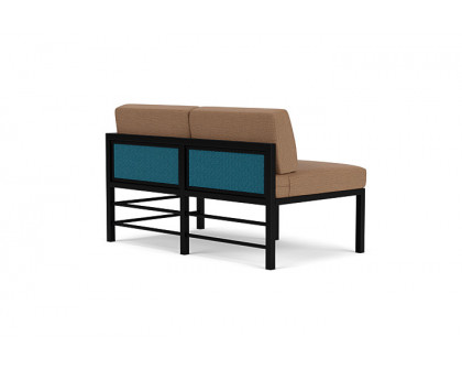 Lloyd Flanders™ Southport Left Arm Loveseat - Peacock, Canvas Natural