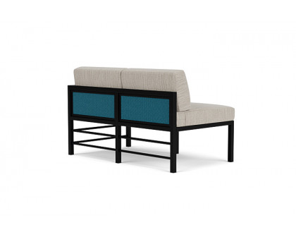 Lloyd Flanders™ Southport Left Arm Loveseat - Peacock, Callen Celadon