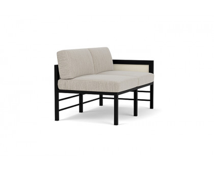 Lloyd Flanders™ Southport Left Arm Loveseat - Ivory, Callen Celadon