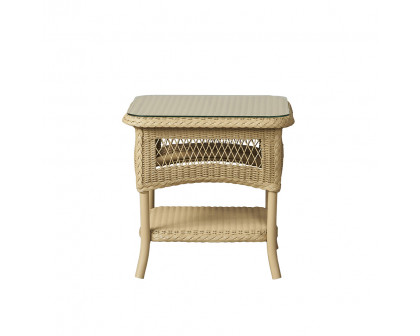 Lloyd Flanders™ Loom 21" Square End Table - White