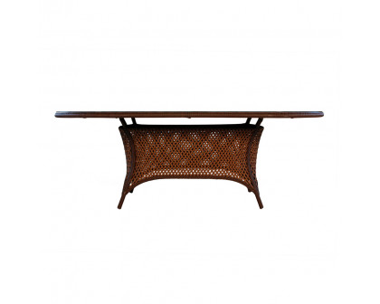 Lloyd Flanders - Grand Traverse 84" Oval Umbrella Dining Table