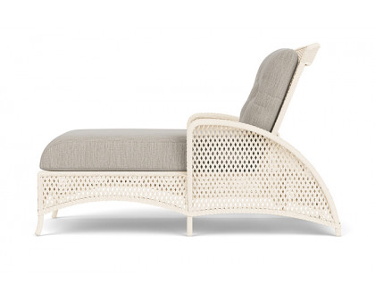 Lloyd Flanders™ Grand Traverse Chaise Callen Celadon, Bisque