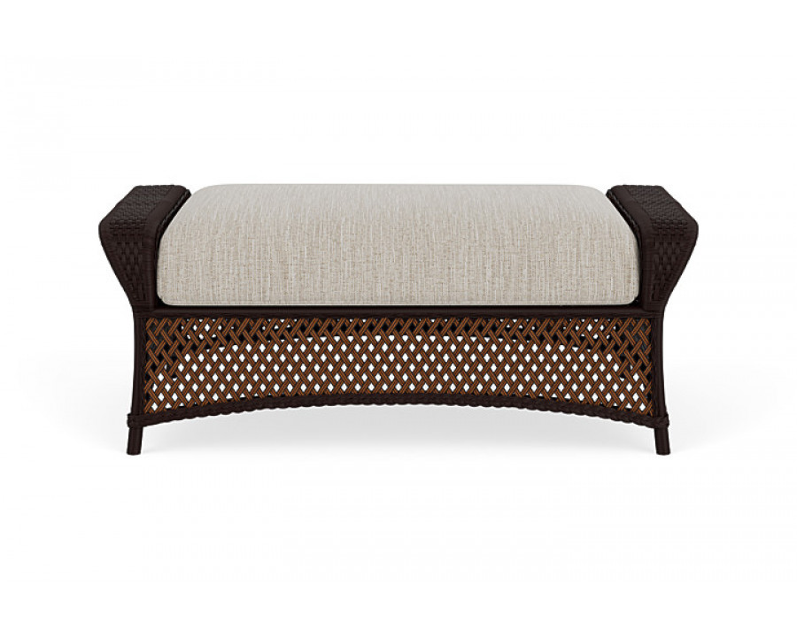 Lloyd Flanders™ Grand Traverse Large Ottoman Callen Celadon, Caramel