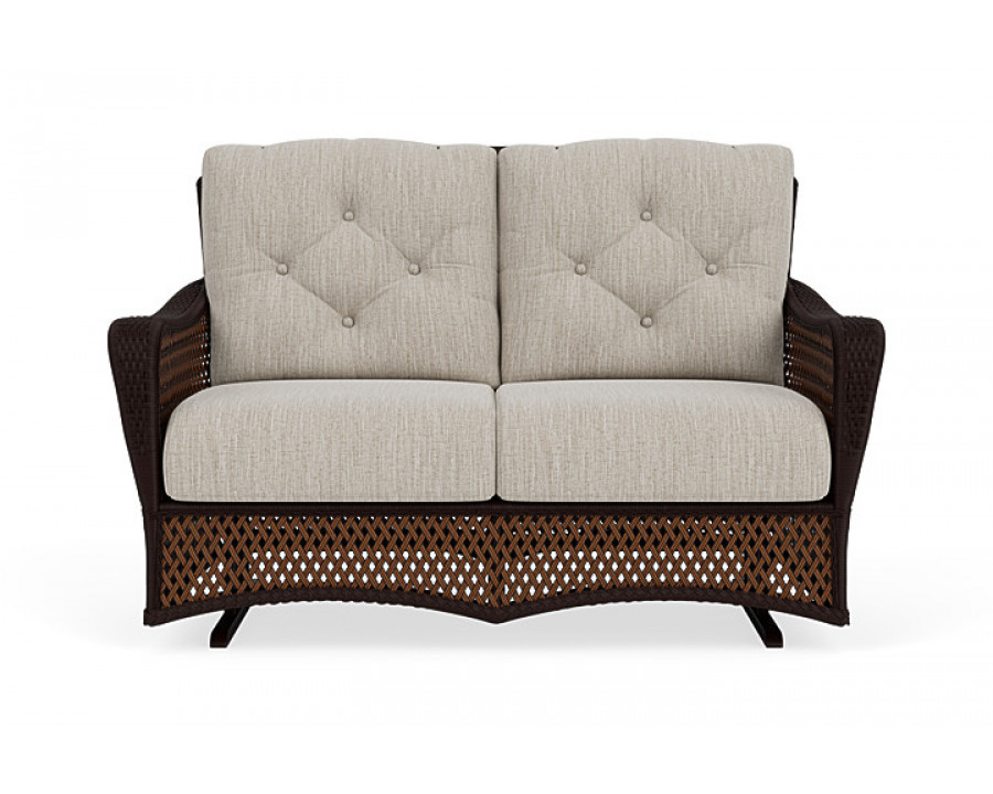 Lloyd Flanders™ Grand Traverse Loveseat Glider Callen Celadon, Caramel