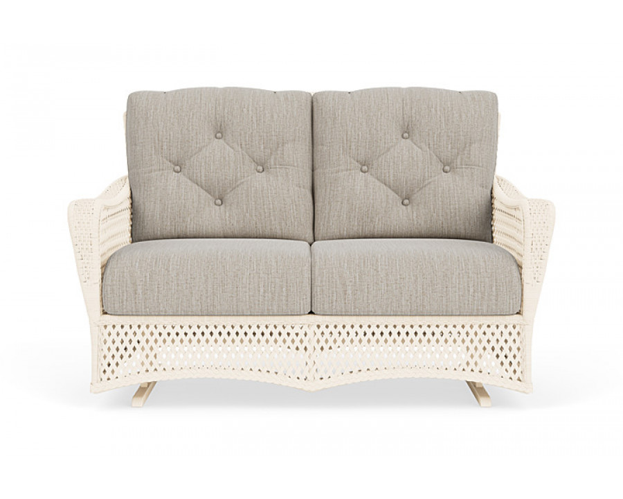 Lloyd Flanders™ Grand Traverse Loveseat Glider Callen Celadon, Bisque