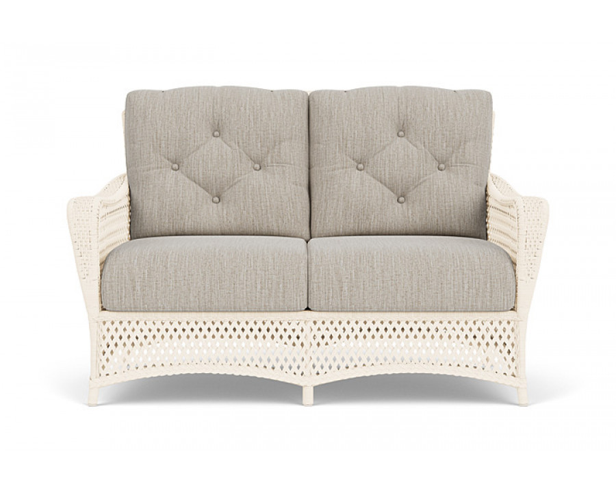 Lloyd Flanders™ Grand Traverse Loveseat  Callen Celadon, Bisque