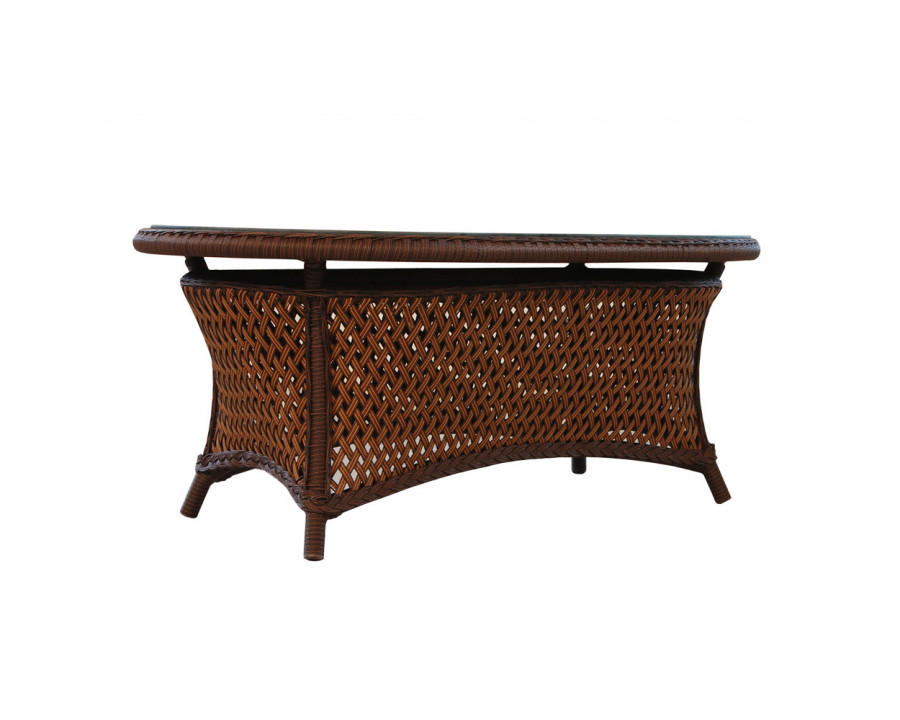 Lloyd Flanders™ Grand Traverse 43" Oval Cocktail Table Caramel