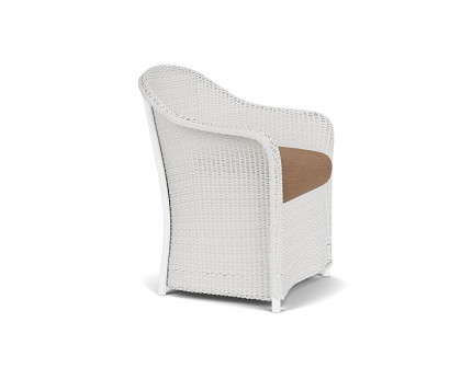 Lloyd Flanders™ Weekend Retreat Dining Armchair - Matte White, Canvas Natural