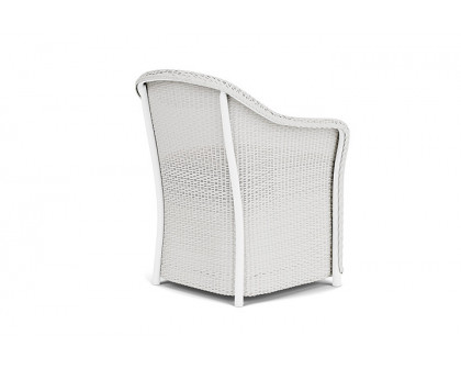 Lloyd Flanders™ Weekend Retreat Dining Armchair - Matte White, Canvas Natural