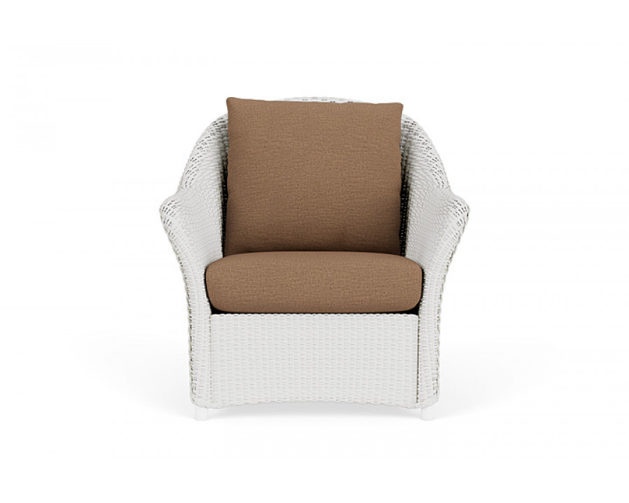 Lloyd Flanders™ Weekend Retreat Lounge Chair - Matte White, Canvas Natural