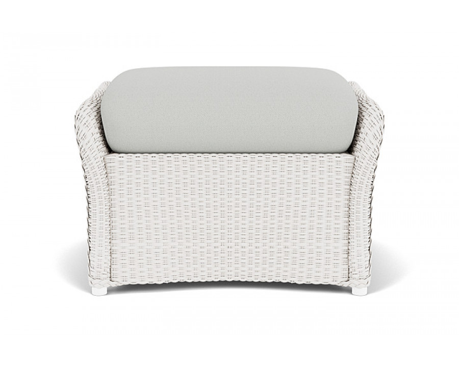 Lloyd Flanders™ Weekend Retreat Woven Ottoman - White, Loveboat Mint