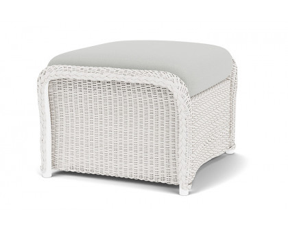 Lloyd Flanders™ Weekend Retreat Woven Ottoman - White, Loveboat Mint