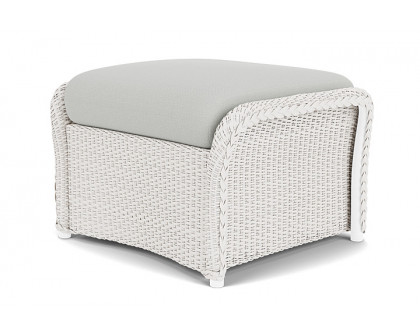 Lloyd Flanders™ Weekend Retreat Woven Ottoman - White, Loveboat Mint