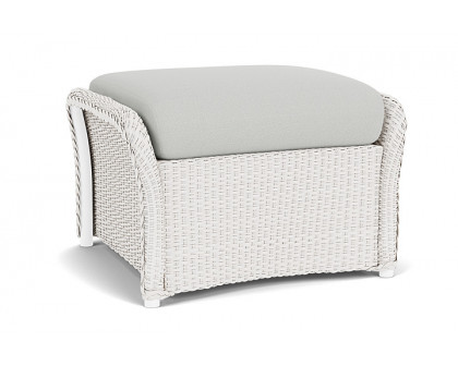 Lloyd Flanders™ Weekend Retreat Woven Ottoman - White, Loveboat Mint