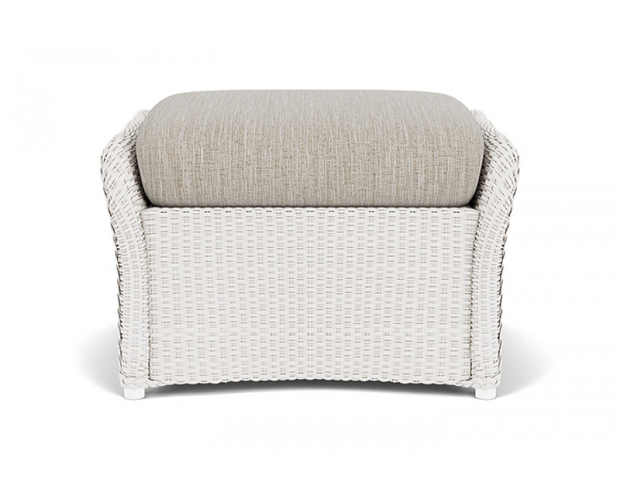 Lloyd Flanders™ Weekend Retreat Woven Ottoman - White, Callen Celadon