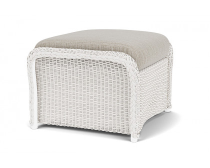 Lloyd Flanders™ Weekend Retreat Woven Ottoman - White, Callen Celadon