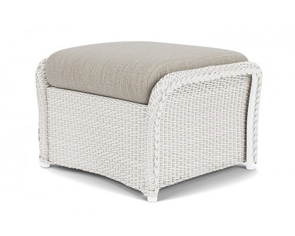 Lloyd Flanders™ Weekend Retreat Woven Ottoman - White, Callen Celadon