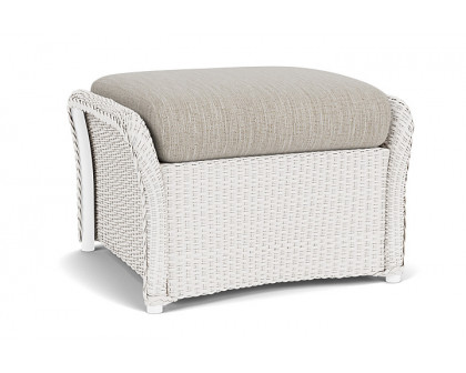 Lloyd Flanders™ Weekend Retreat Woven Ottoman - White, Callen Celadon