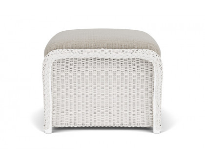 Lloyd Flanders™ Weekend Retreat Woven Ottoman - White, Callen Celadon