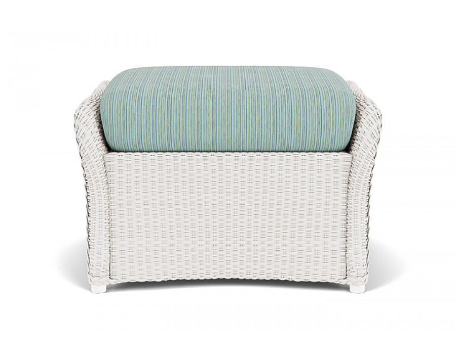 Lloyd Flanders™ Weekend Retreat Woven Ottoman - White, Unearth Dew