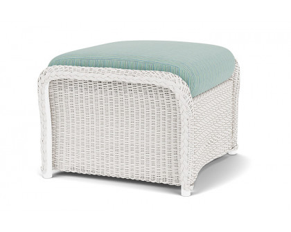 Lloyd Flanders™ Weekend Retreat Woven Ottoman - White, Unearth Dew