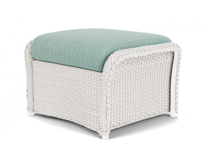 Lloyd Flanders™ Weekend Retreat Woven Ottoman - White, Unearth Dew