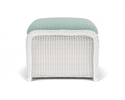 Lloyd Flanders™ Weekend Retreat Woven Ottoman - White, Unearth Dew