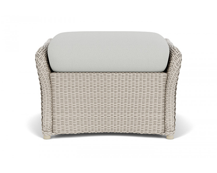 Lloyd Flanders™ Weekend Retreat Woven Ottoman - Linen, Loveboat Mint