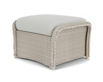 Lloyd Flanders™ Weekend Retreat Woven Ottoman - Linen, Loveboat Mint