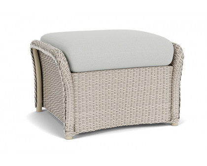 Lloyd Flanders™ Weekend Retreat Woven Ottoman - Linen, Loveboat Mint