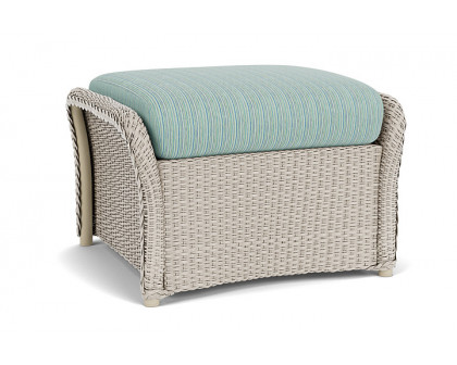 Lloyd Flanders™ Weekend Retreat Woven Ottoman - Linen, Unearth Dew