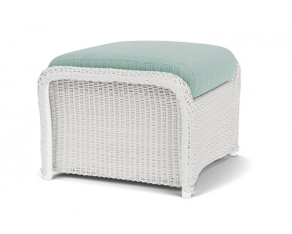 Lloyd Flanders™ Weekend Retreat Woven Ottoman - Matte White, Unearth Dew