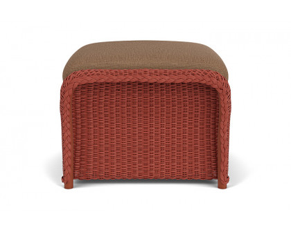 Lloyd Flanders™ Weekend Retreat Woven Ottoman - Terracotta, Canvas Natural