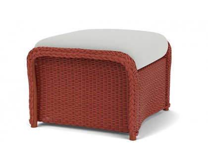 Lloyd Flanders™ Weekend Retreat Woven Ottoman - Terracotta, Loveboat Mint