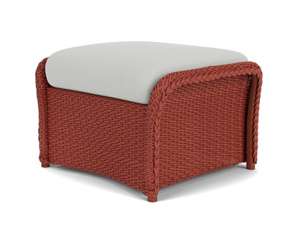 Lloyd Flanders™ Weekend Retreat Woven Ottoman - Terracotta, Loveboat Mint