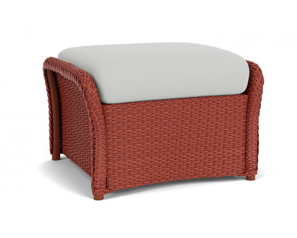 Lloyd Flanders™ Weekend Retreat Woven Ottoman - Terracotta, Loveboat Mint