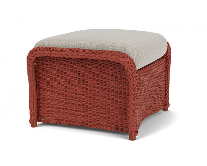 Lloyd Flanders™ Weekend Retreat Woven Ottoman - Terracotta, Callen Celadon